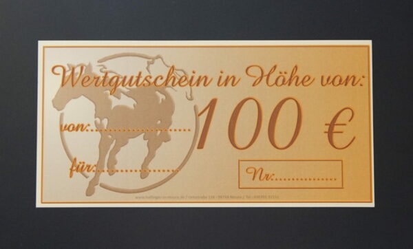 Haflinger in Meura Gutschein - 100 Euro