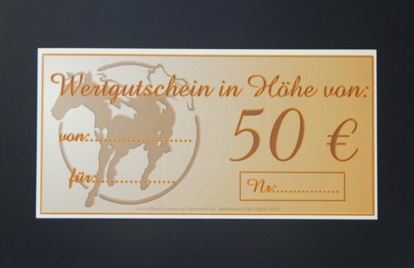 Haflinger in Meura Gutschein - 50 Euro