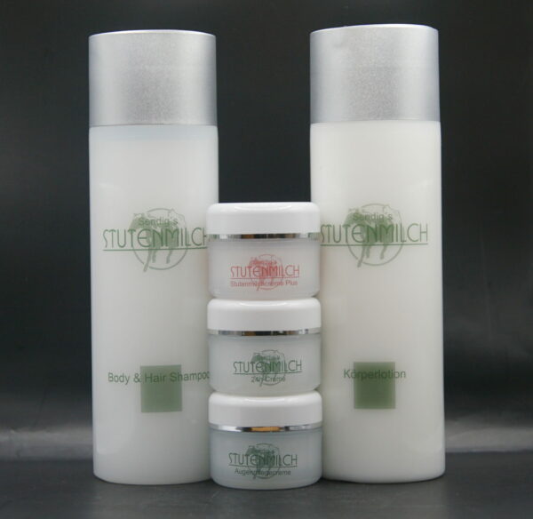 Geschenkset - Variante 4 - Körperlotion, Body & Hair Shampoo, 3 Probedosen